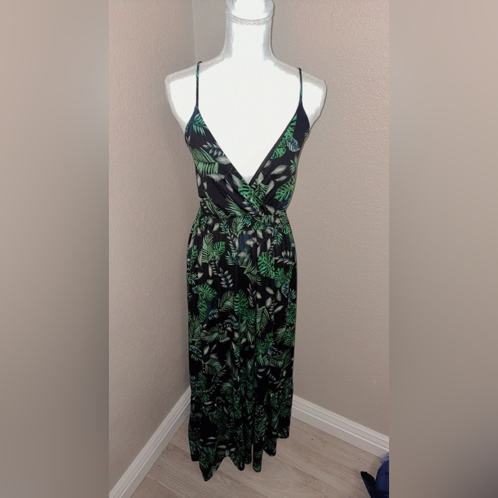 Tropical Print Jumpsuit